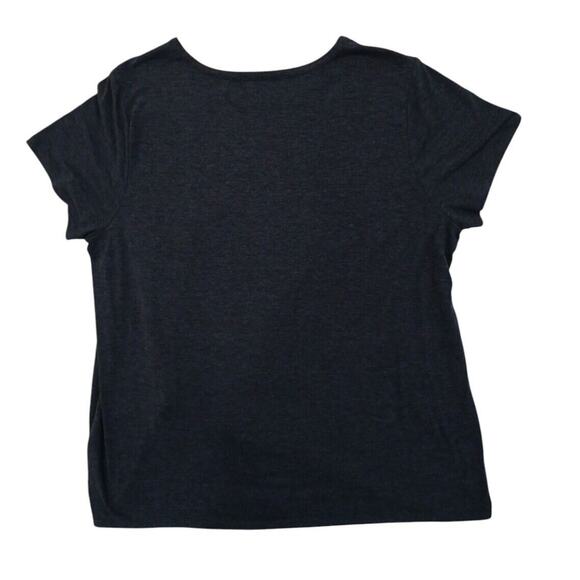 Retrology Glam T-SHIRT Curvy Plus Sz 1X  Navy Blue PARIS Perfume Graphic BLING - Picture 6 of 14